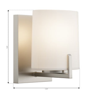 Minka-Lavery - 12431-84 - One Light Bath Sconce - Mirelle - Brushed Nickel