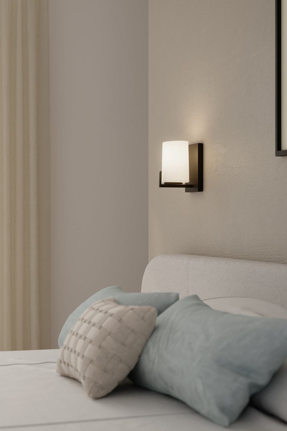 Minka-Lavery - 12431-899 - One Light Bath Sconce - Mirelle - Dark Matte Black