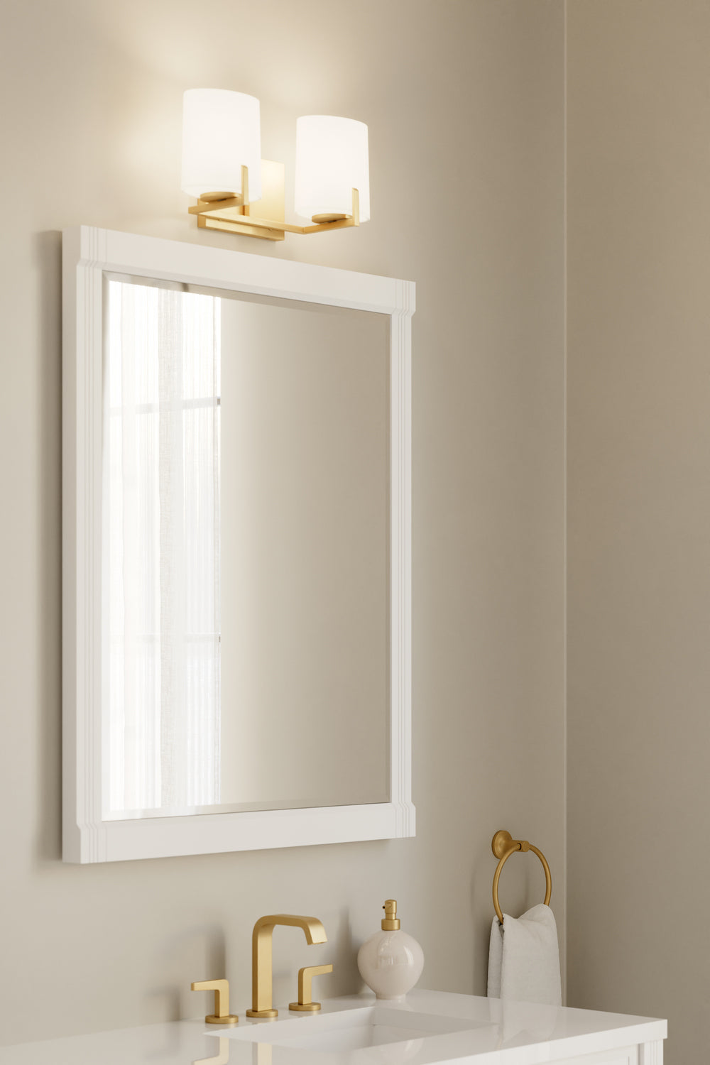 Minka-Lavery - 12432-732 - Two Light Vanity - Mirelle - Legacy Brass
