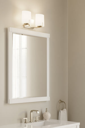 Minka-Lavery - 12432-84 - Two Light Vanity - Mirelle - Brushed Nickel