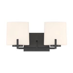 Minka-Lavery - 12432-899 - Two Light Vanity - Mirelle - Dark Matte Black
