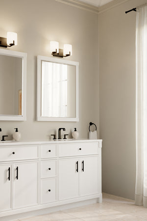 Minka-Lavery - 12432-899 - Two Light Vanity - Mirelle - Dark Matte Black
