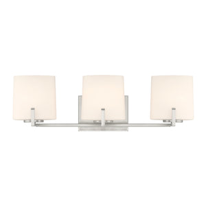 Minka-Lavery - 12433-84 - Three Light Vanity - Mirelle - Brushed Nickel