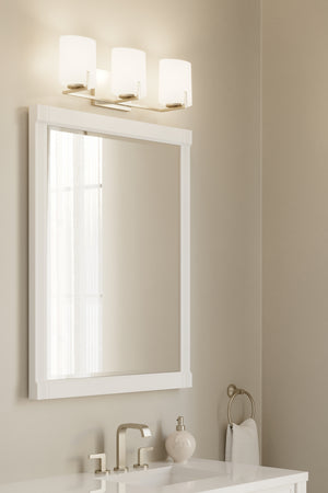 Minka-Lavery - 12433-84 - Three Light Vanity - Mirelle - Brushed Nickel