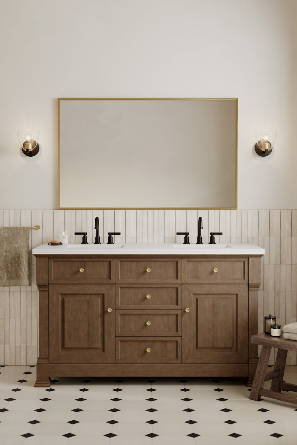 Minka-Lavery - 12481-796 - One Light Bath Sconce - Noellea - Dark Bronze