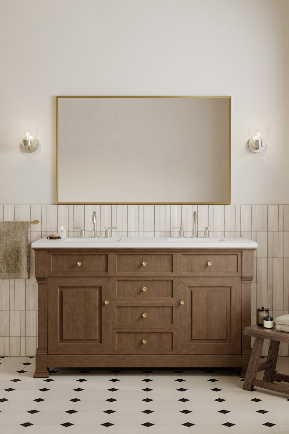 Minka-Lavery - 12481-84 - One Light Bath Sconce - Noellea - Brushed Nickel