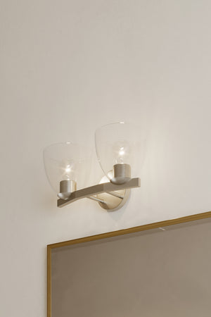 Minka-Lavery - 12482-84 - Two Light Vanity - Noellea - Brushed Nickel