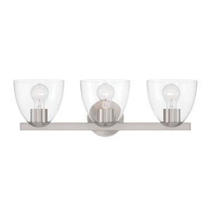 Minka-Lavery - 12483-84 - Three Light Vanity - Noellea - Brushed Nickel
