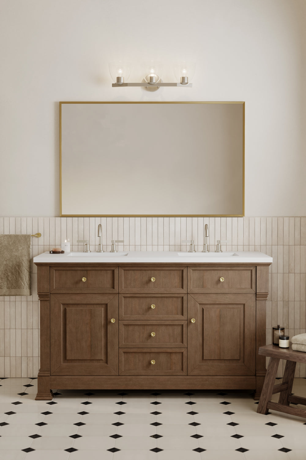 Minka-Lavery - 12483-84 - Three Light Vanity - Noellea - Brushed Nickel