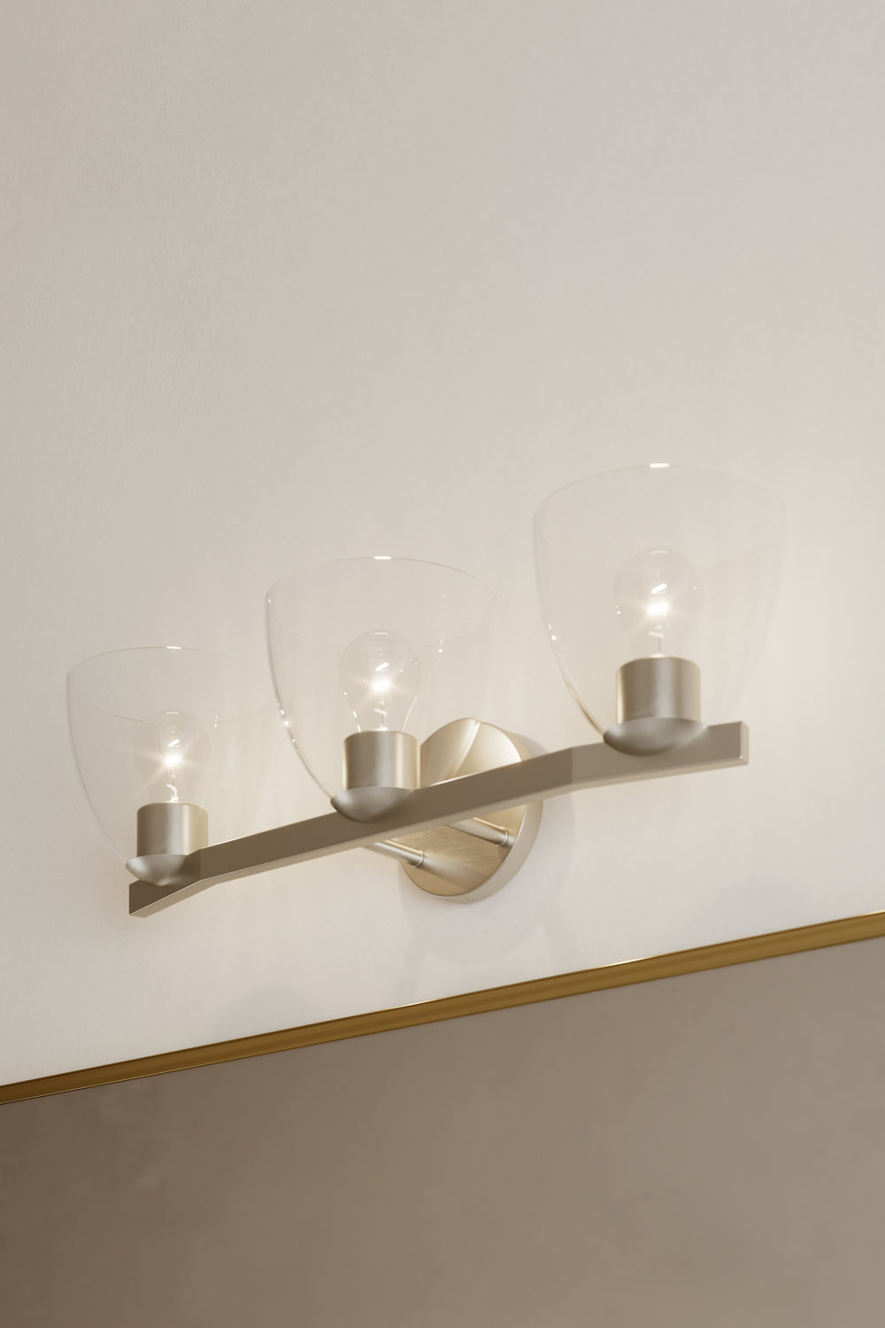 Minka-Lavery - 12483-84 - Three Light Vanity - Noellea - Brushed Nickel