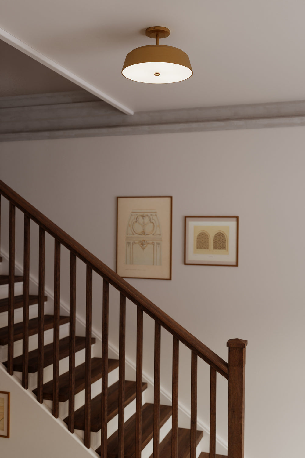 Minka-Lavery - 12625-732 - Three Light Semi-Flush Mount - Trellwyn - Legacy Brass