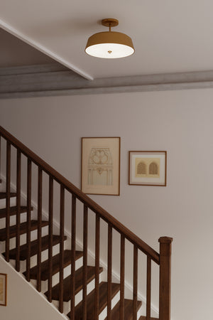 Minka-Lavery - 12625-732 - Three Light Semi-Flush Mount - Trellwyn - Legacy Brass