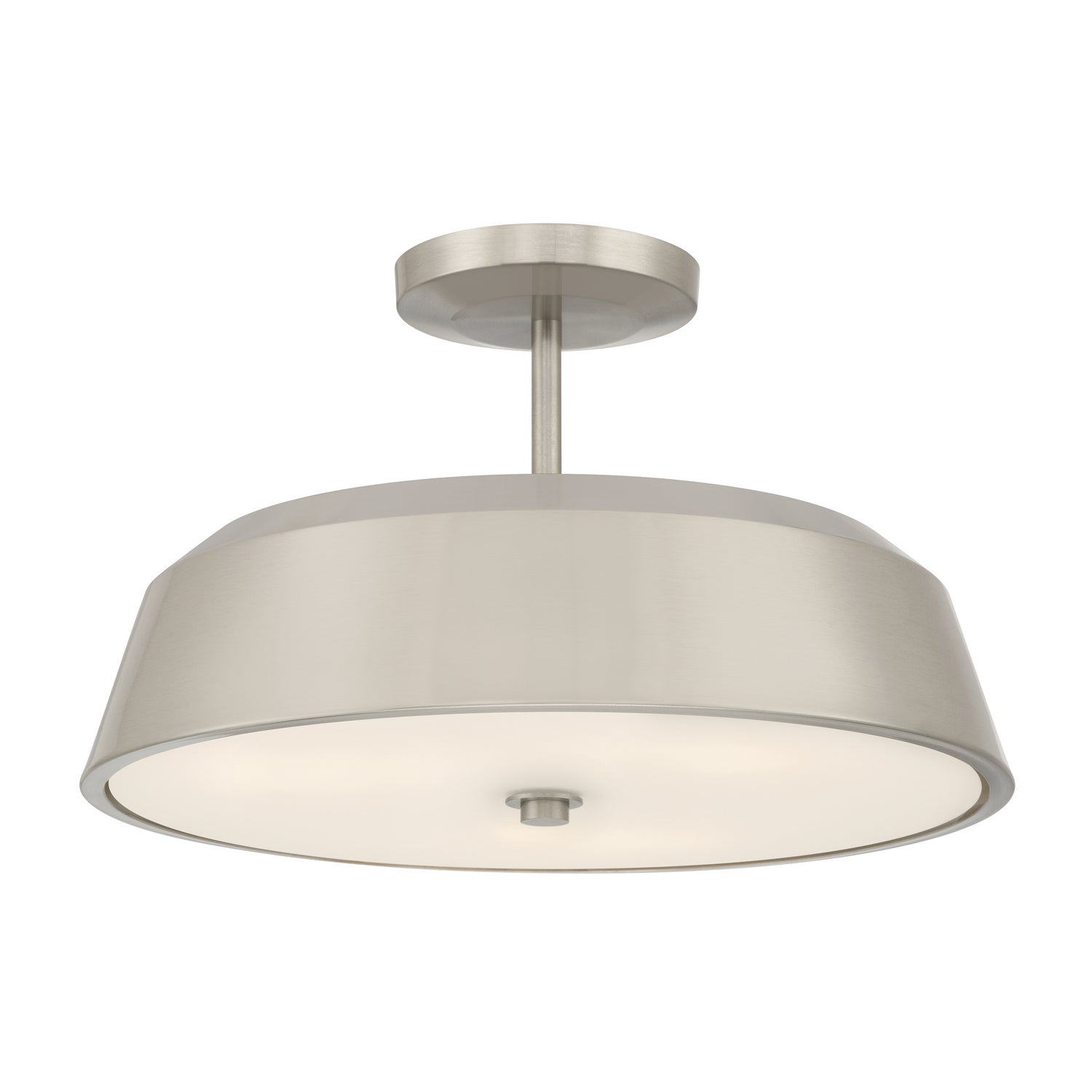 Minka-Lavery - 12625-84 - Three Light Semi-Flush Mount - Trellwyn - Brushed Nickel