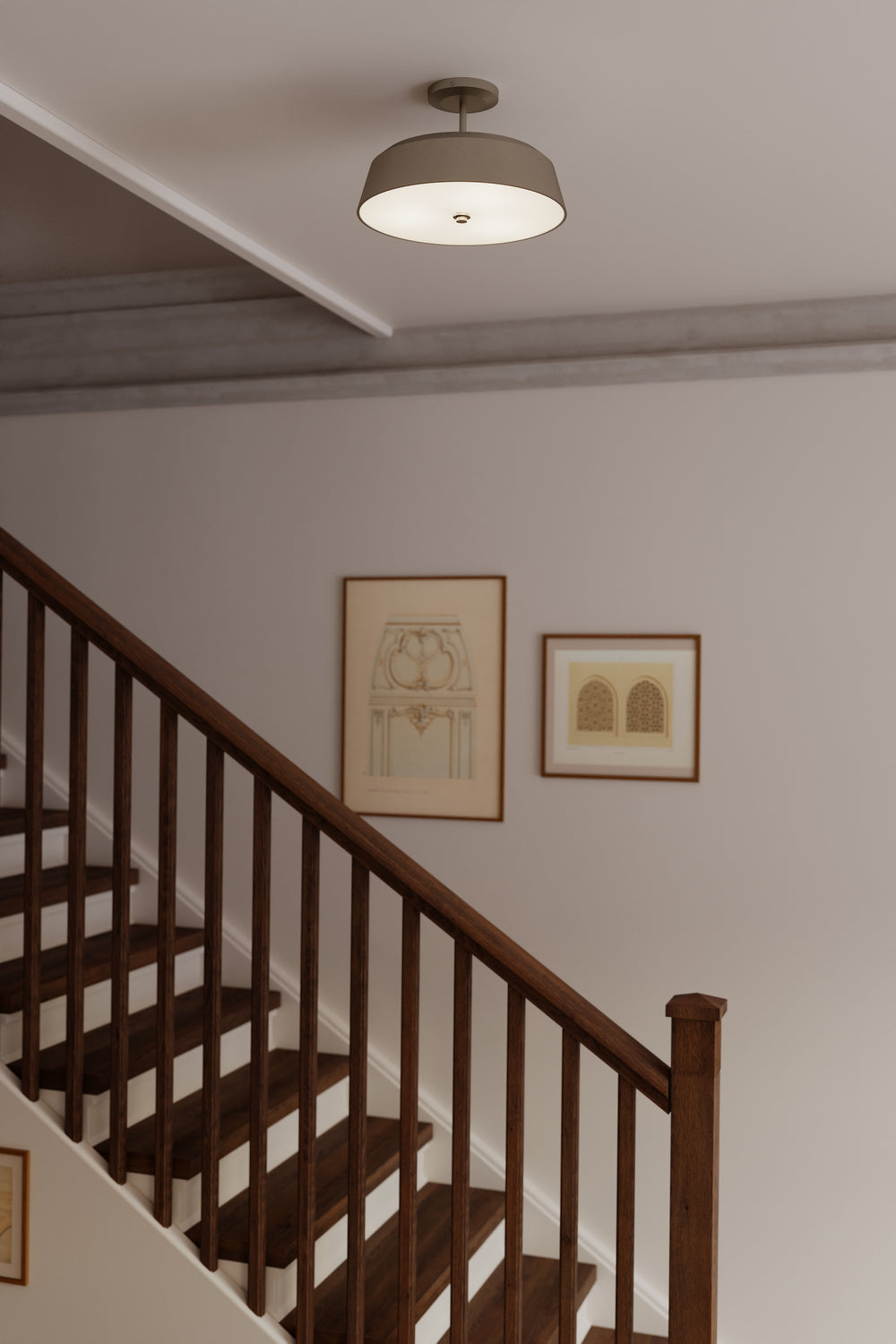 Minka-Lavery - 12625-84 - Three Light Semi-Flush Mount - Trellwyn - Brushed Nickel