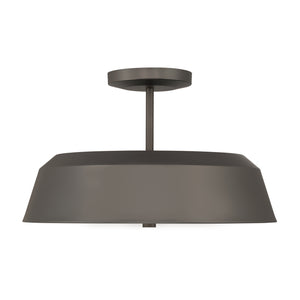 Minka-Lavery - 12625-868 - Three Light Semi-Flush Mount - Trellwyn - Plated Dark Bronze