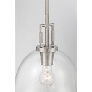 Minka-Lavery - 13125-84 - One Light Mini Pendant - Orbis - Brushed Nickel