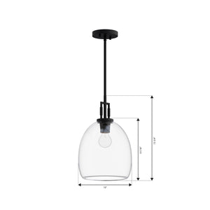 Minka-Lavery - 13125-899 - One Light Mini Pendant - Orbis - Dark Matte Black