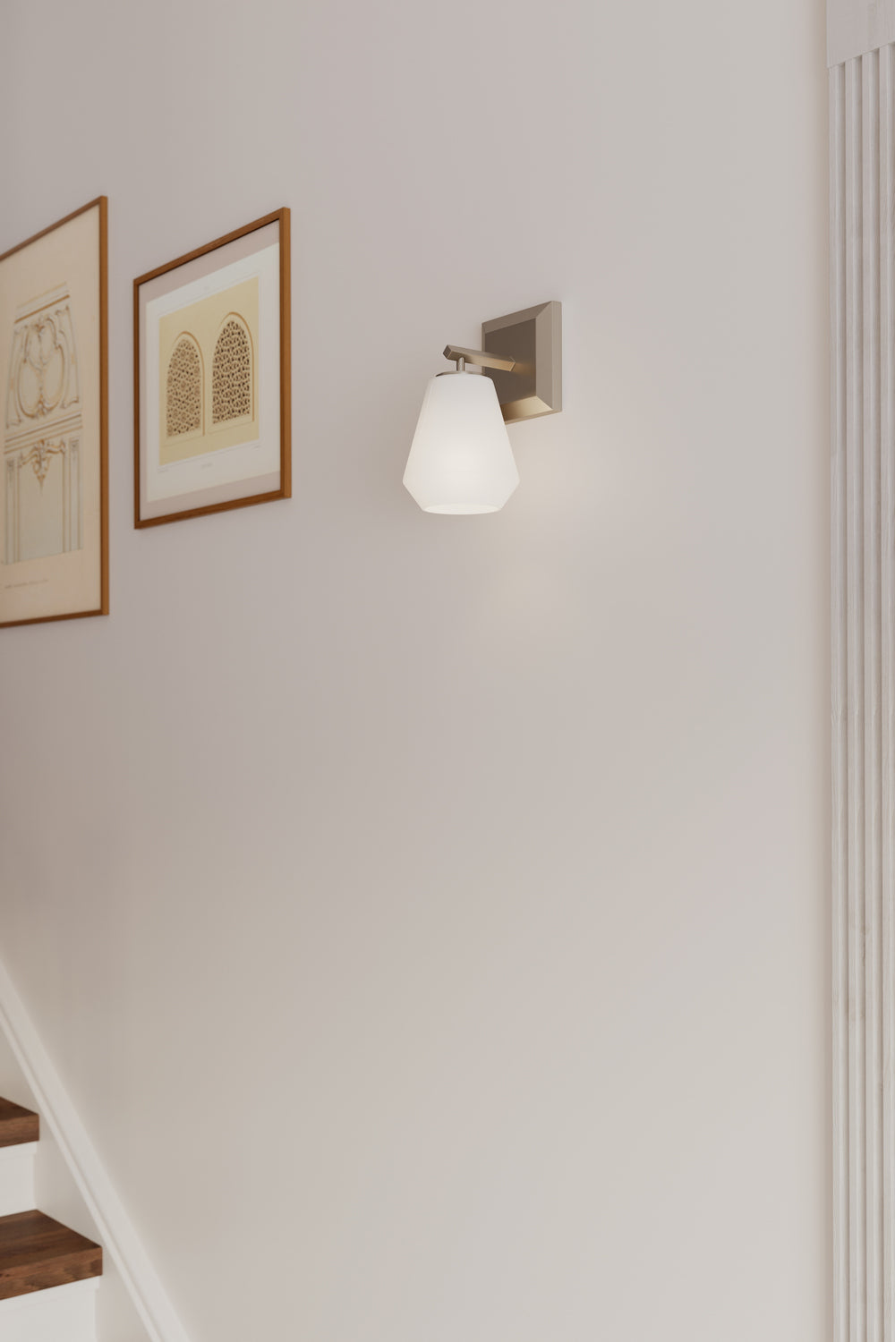 Minka-Lavery - 14371-84 - One Light Bath Sconce - Siena - Brushed Nickel