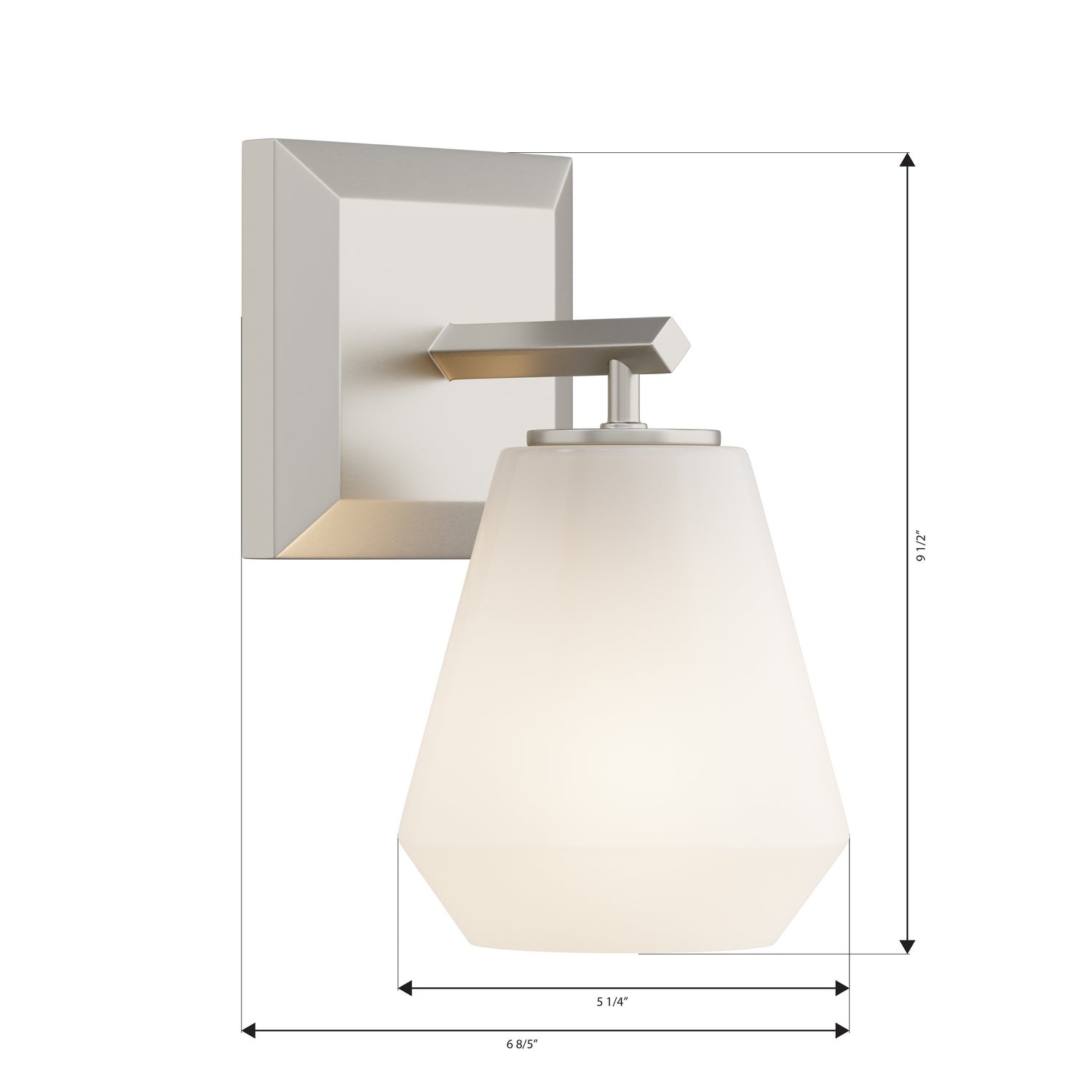 Minka-Lavery - 14371-84 - One Light Bath Sconce - Siena - Brushed Nickel