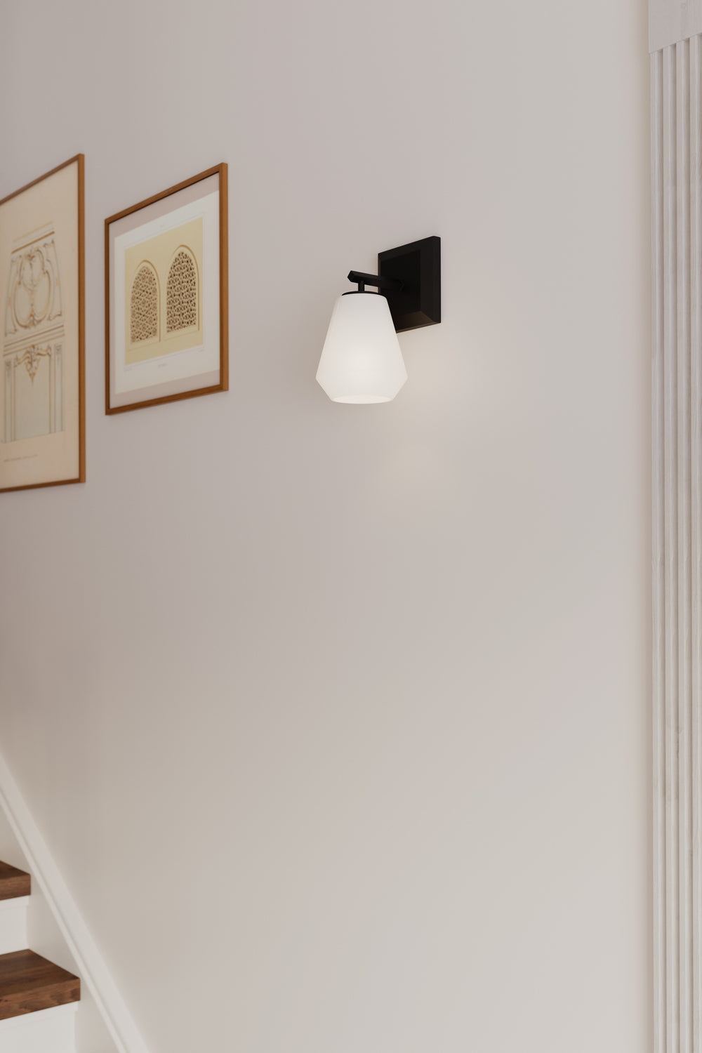 Minka-Lavery - 14371-899 - One Light Bath Sconce - Siena - Dark Matte Black