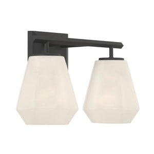 Minka-Lavery - 14372-899 - Two Light Vanity - Siena - Dark Matte Black