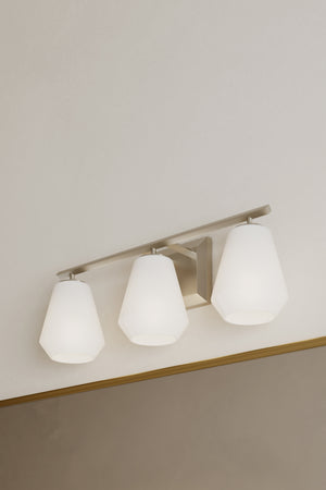 Minka-Lavery - 14373-84 - Three Light Vanity - Siena - Brushed Nickel