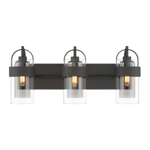 Minka-Lavery - 1913-899 - Three Light Vanity - Ravik - Dark Matte Black