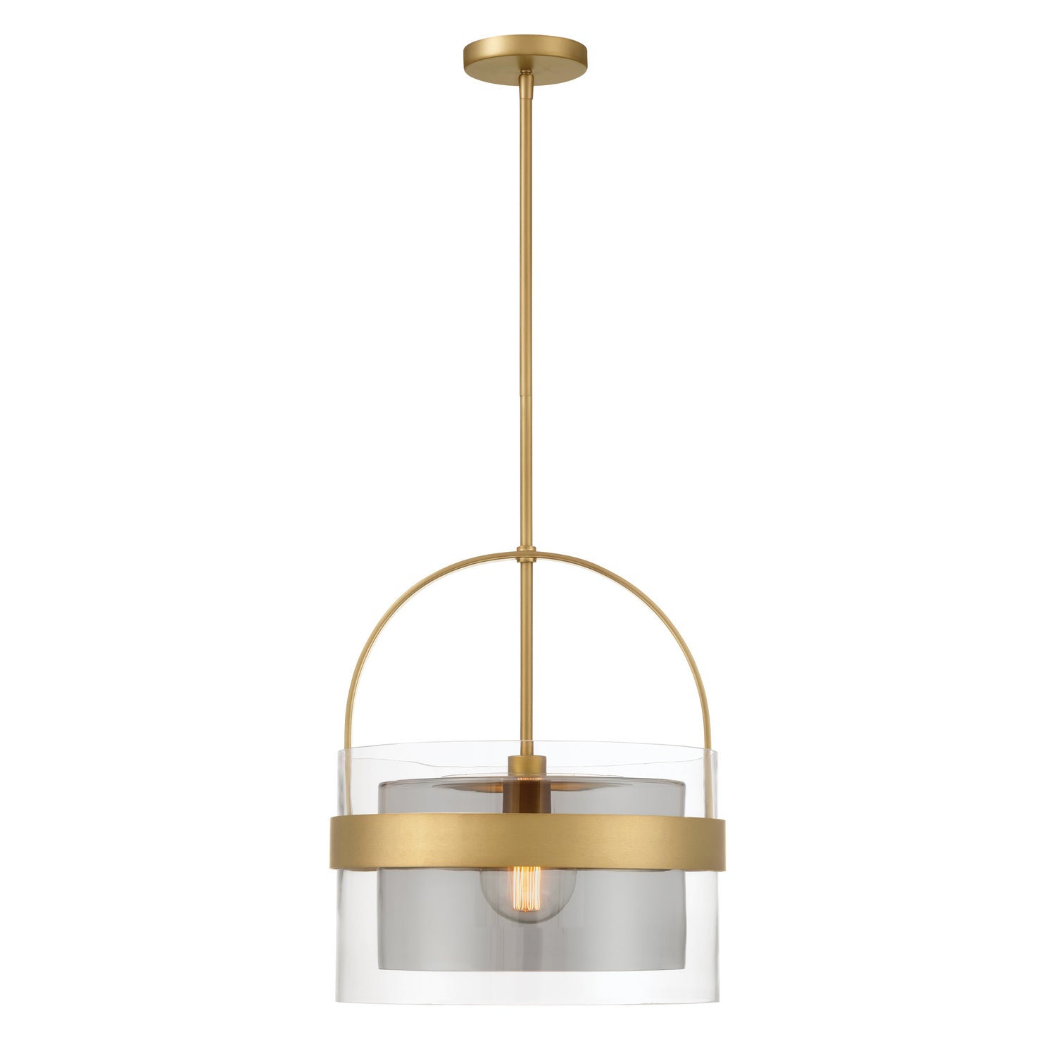 Minka-Lavery - 1916-732 - One Light Convertible Pendant/Semi-Flush Mount - Ravik - Legacy Brass