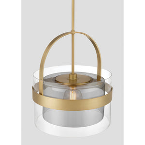 Minka-Lavery - 1916-732 - One Light Convertible Pendant/Semi-Flush Mount - Ravik - Legacy Brass