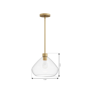 Minka-Lavery - 19414-732 - One Light Pendant - Elaris - Legacy Brass