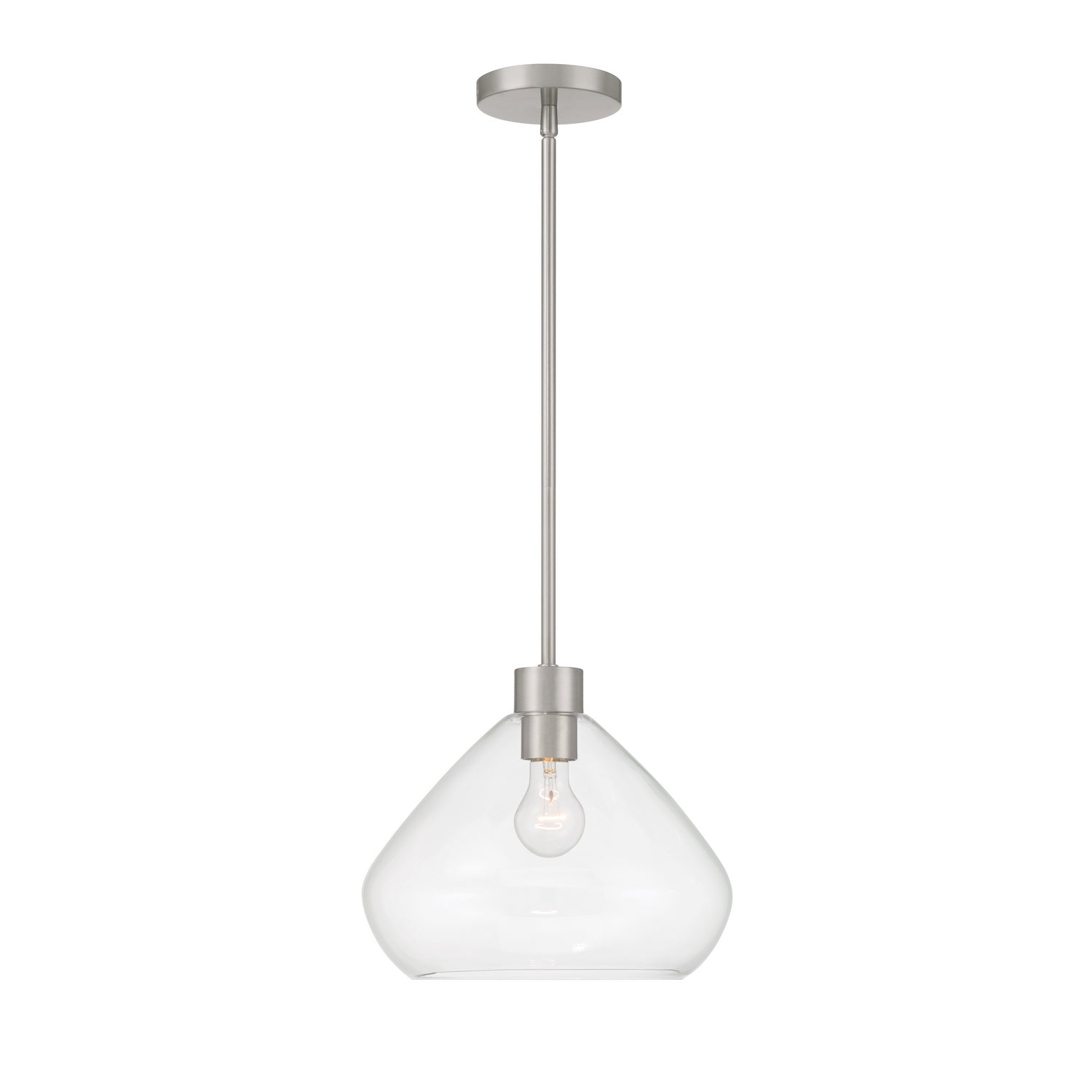 Minka-Lavery - 19414-84 - One Light Pendant - Elaris - Brushed Nickel