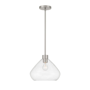 Minka-Lavery - 19414-84 - One Light Pendant - Elaris - Brushed Nickel