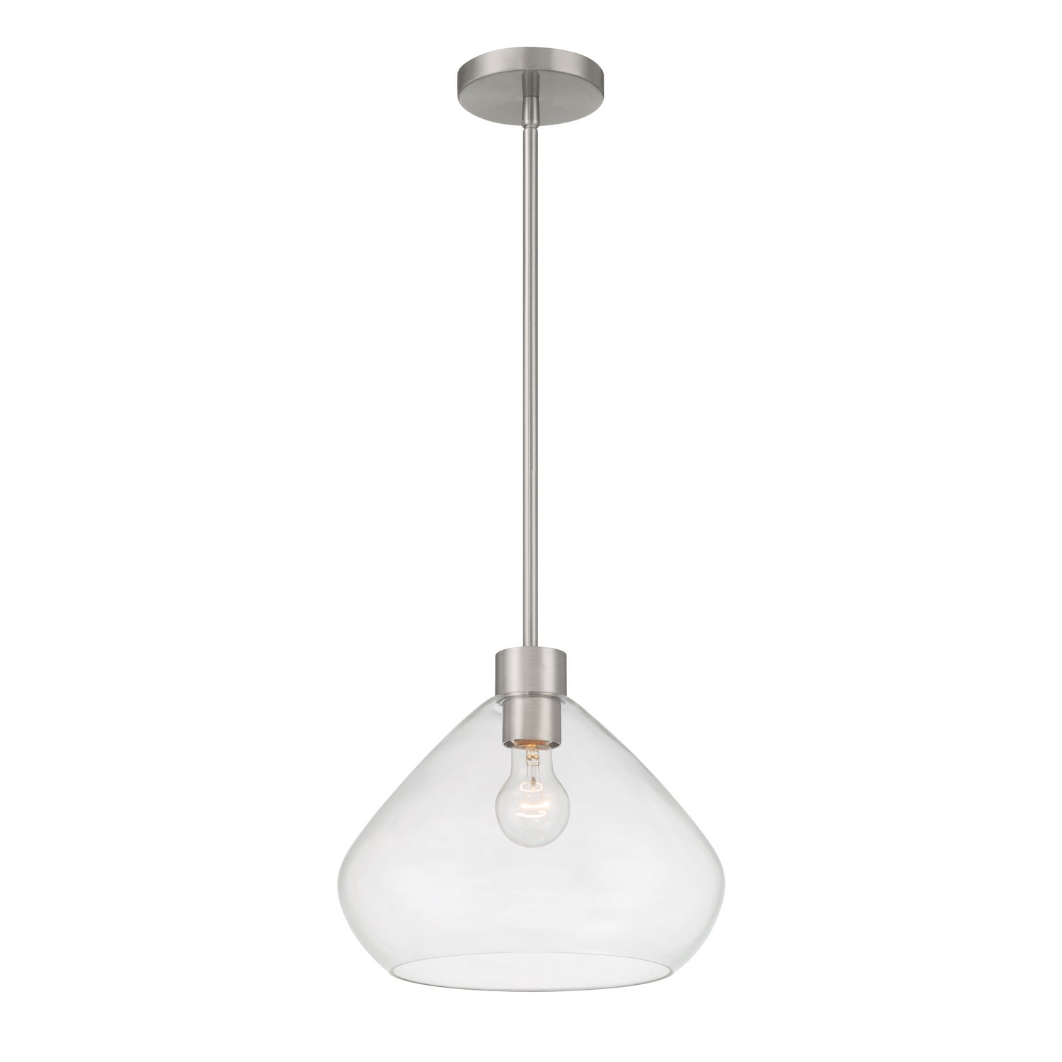 Minka-Lavery - 19414-84 - One Light Pendant - Elaris - Brushed Nickel