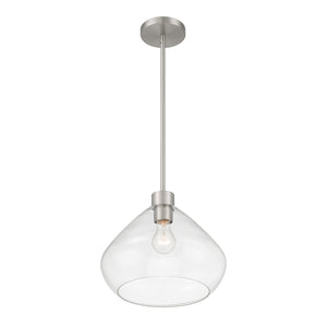 Minka-Lavery - 19414-84 - One Light Pendant - Elaris - Brushed Nickel