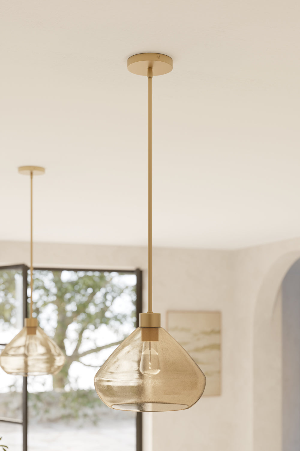 Minka-Lavery - 19415-732 - One Light Pendant - Elaris - Legacy Brass