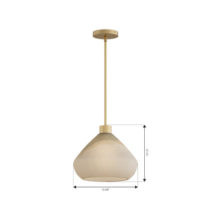 Minka-Lavery - 19416-732 - One Light Pendant - Elaris - Legacy Brass