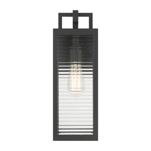 Minka-Lavery - 78201-899 - One Light Outdoor Wall Sconce - Edgewood - Dark Matte Black
