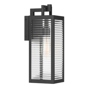 Minka-Lavery - 78201-899 - One Light Outdoor Wall Sconce - Edgewood - Dark Matte Black
