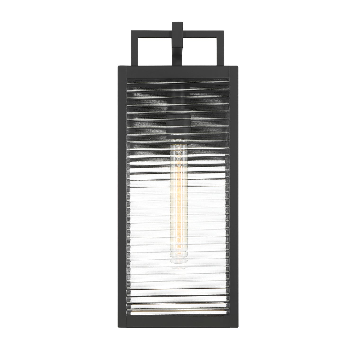 Minka-Lavery - 78202-899 - One Light Outdoor Wall Sconce - Edgewood - Dark Matte Black