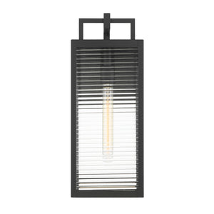 Minka-Lavery - 78202-899 - One Light Outdoor Wall Sconce - Edgewood - Dark Matte Black