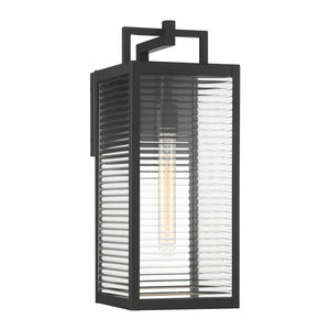 Minka-Lavery - 78202-899 - One Light Outdoor Wall Sconce - Edgewood - Dark Matte Black