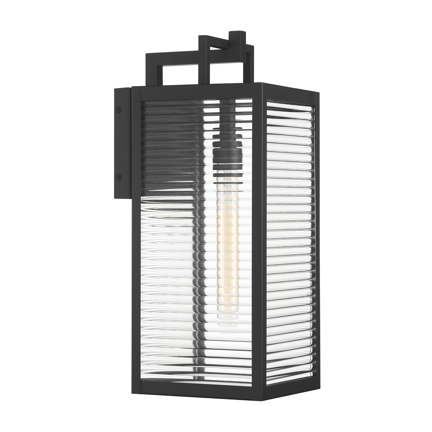 Minka-Lavery - 78202-899 - One Light Outdoor Wall Sconce - Edgewood - Dark Matte Black