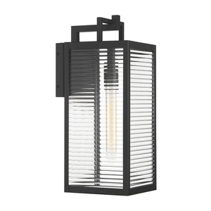 Minka-Lavery - 78202-899 - One Light Outdoor Wall Sconce - Edgewood - Dark Matte Black