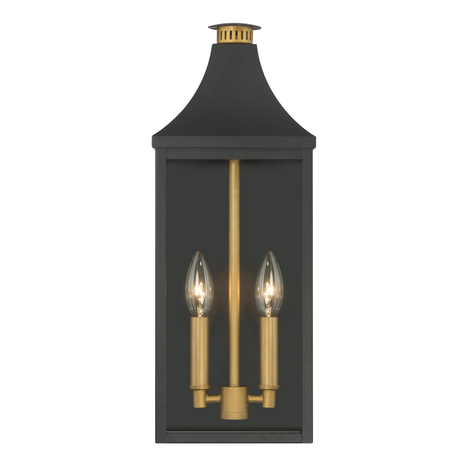 Minka-Lavery - 78302-734 - Two Light Outdoor Wall Lantern - Hurstborne - Dark Matte Black