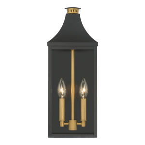 Minka-Lavery - 78302-734 - Two Light Outdoor Wall Lantern - Hurstborne - Dark Matte Black