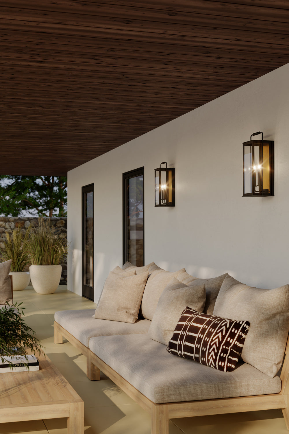 Minka-Lavery - 78502-877 - Two Light Outdoor Wall Sconce - Aberdeen - Sand Coal Black