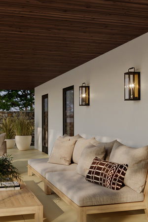 Minka-Lavery - 78502-877 - Two Light Outdoor Wall Sconce - Aberdeen - Sand Coal Black