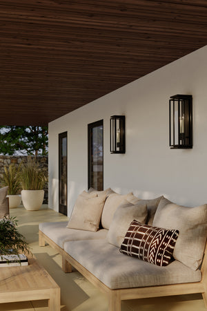 Minka-Lavery - 78602-899 - Two Light Outdoor Wall Sconce - Stratford - Dark Matte Black