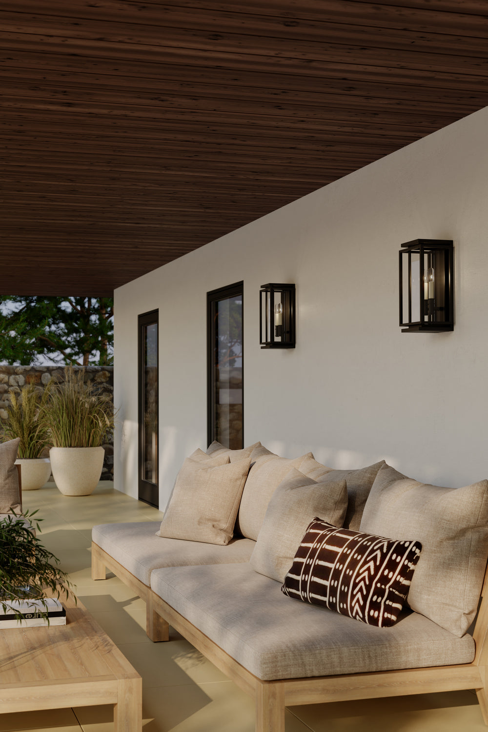 Minka-Lavery - 78603-899 - Two Light Outdoor Wall Sconce - Stratford - Dark Matte Black