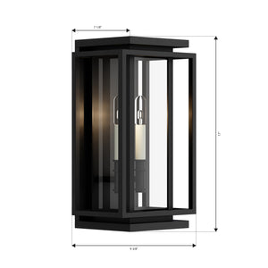 Minka-Lavery - 78603-899 - Two Light Outdoor Wall Sconce - Stratford - Dark Matte Black